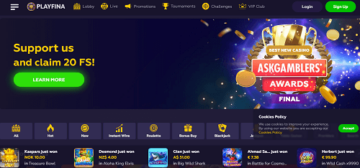 playfina casino site