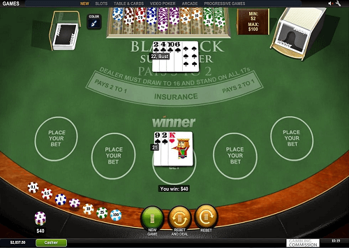 online blackjack surrender
