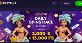 daily spins tournament playfina casino
